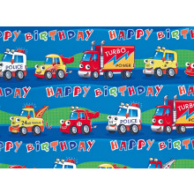 Flat Gift Wrap Trucks GW2587