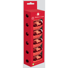 6 Ribbon Cops Red