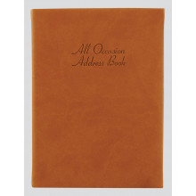 Large Address Book All Occasions - Tan