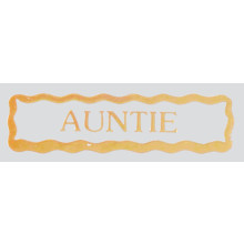 Stickers Gold Auntie