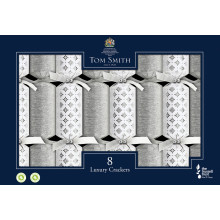 8x32cm Silver & White Crackers