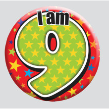 Age 9 Mix 55mm Small Badges