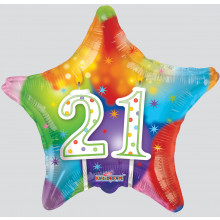 21st Star Foil Balloon