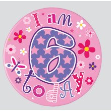 Age 6 Mix 55mm Small Badges