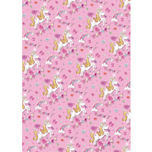 Flat Gift Wrap Unicorns GW2588
