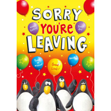 Greetings Cards Sorry You Are Leaving