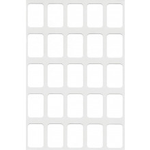 White Self Adhesive Labels 12x18mm