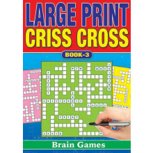 A5 Large Print Criss Cross 160pg 4 Asst