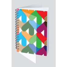 A6 Polyprop Abstract Wiro Notebook