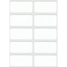 White Self Adhesive Labels 19x38mm