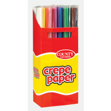 Crepe Paper 50cmx1.5m Assorted Display