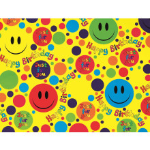 Flat Gift Wrap Open Smiley GW2554
