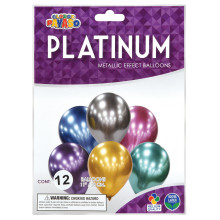 11" Platinum Balloons 12s Assorted
