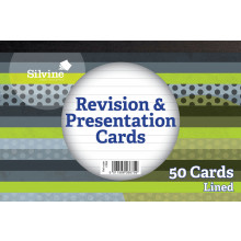 Silvine White Revision Cards 50s