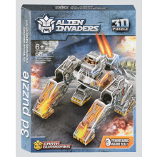 Alien Invaders 3D Puzzle Kits 4 Assorted