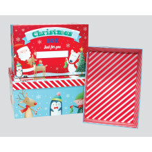 Nest 3 Gift Boxes Santa & Friends