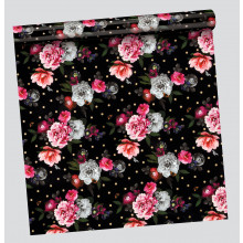 2.5m Gift Wrap Roll Blooms 2 Asst