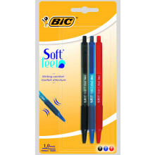 Bic Assorted Soft Feel Pen 3s
