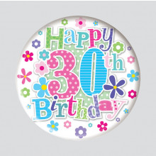 Age 30 Female 150mm Large Badge