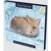 12 Square Winter Animals Cards