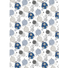 Flat Gift Wrap Male Football GW2590