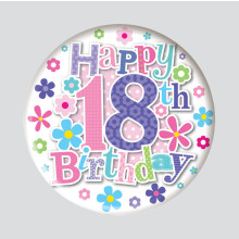 Age 18 Female 150mm Large Badge