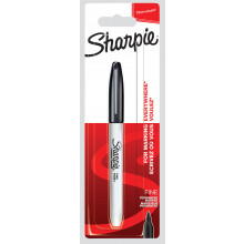 Sharpie Marker Pen Fine Black Carded