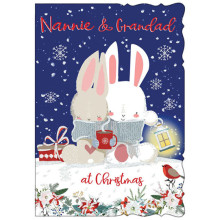 Nan & Grandad Cute 50 Xmas Card
