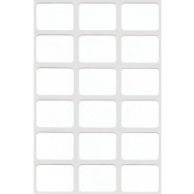 White Self Adhesive Labels 16x22mm