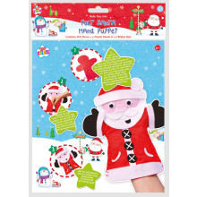 Make Your Own Santa Felt Puppet