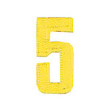 Roman Labels Gold Numerals No.5