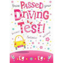 Greetings Cards Driving Test Pass Female