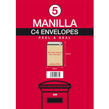 Manilla Envelopes C4 P/Seal Handy Pack