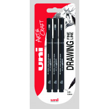 Drawing Pens Fine Line 3 Pack