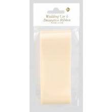 Wedding Car Ribbon Ivory