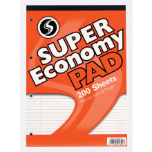 Silvine A4 Economy Refill Pad N/F/M 400p