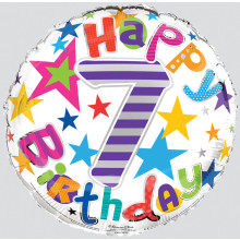 Foil Balloon Age 7 Unisex