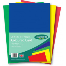 Diamond Value Coloured Card 20's
