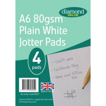 Diamond Value A6 Jotter 4Pk