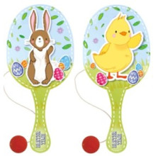 EA2013 Easter Wooden Paddle Bat 3 Asst