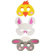 EA2045 Easter Eva Mask 3 asst