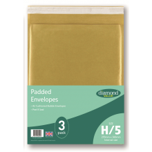 Diamond Value H Padded Envelopes 3pk