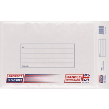 Protect & Send F White Padded Envs 10's