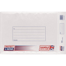 Protect & Send G White Padded Envs 10's