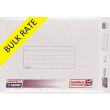 Protect & Send K White Padded Envs 50's