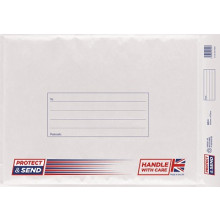 Protect & Send K White Padded Envs 10's