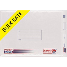 Protect & Send L White Padded Envs 50's